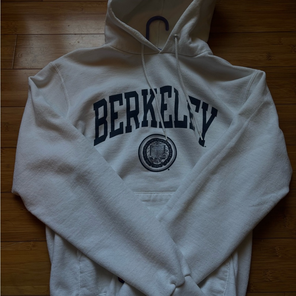 Champion White Collegiate Hoodie Sweatshirt